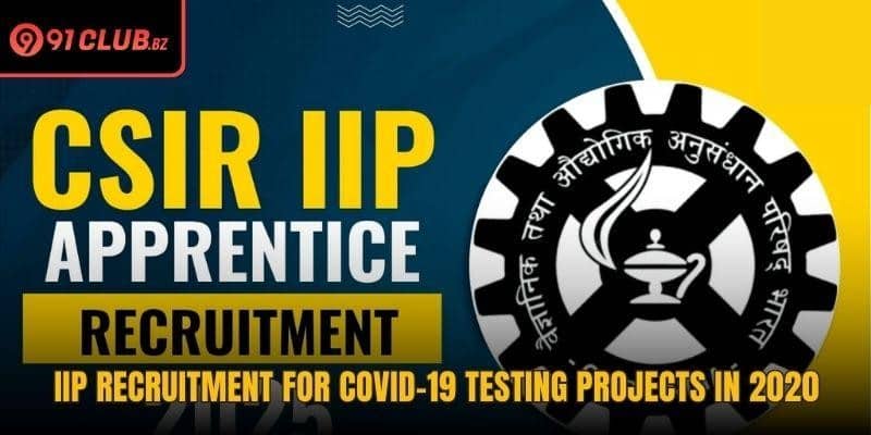 IIP Recruitment For COVID-19 Testing Projects In 2020