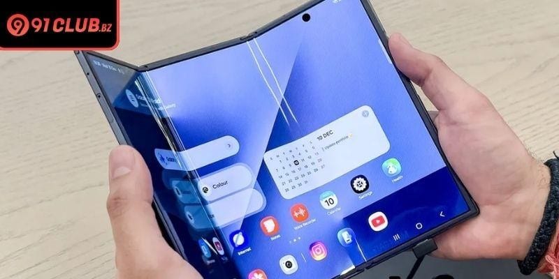 The Galaxy Z TriFold smartphone features an innovative triple fold