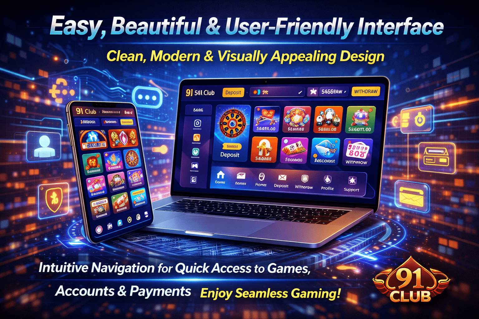 Easy, Beautiful & User-Friendly Interface
