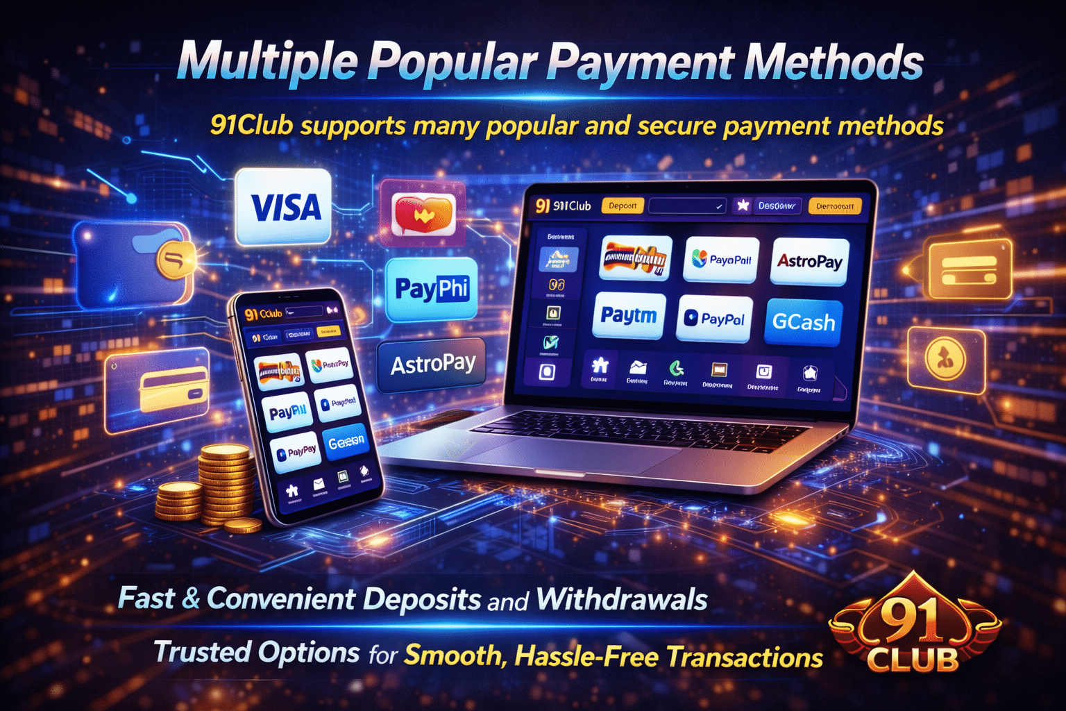 Multiple Popular Payment Methods